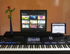 YAMAHA Genos 1 Entertainer-Workstation mit umfangreichem Zubehör