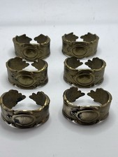 Vintage Messing Serviettenringe 6 St.