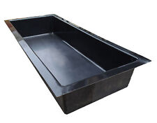 GFK Becken rechteckig 225x60 cm, 35 cm Tiefe Quellstein Wasserspiel Brunnen