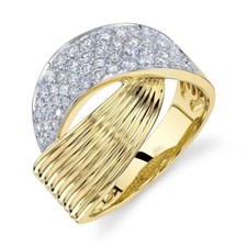 14K Gelbgold Diamantring