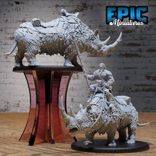 Barbarian Rhino Mount | D&D