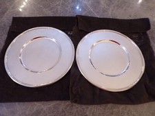Christofle PERLES Paar Teller Platzteller 30 cm versilbert TOP-Zustand !