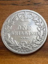 one shilling münze 1885 Queen