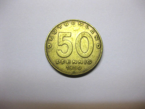 Ddr pfennig 1950 fabrik - ddr,, 1950,