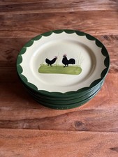 Frühstücks-/ Kuchenteller Hahn und Henne Zeller Keramik wie neu