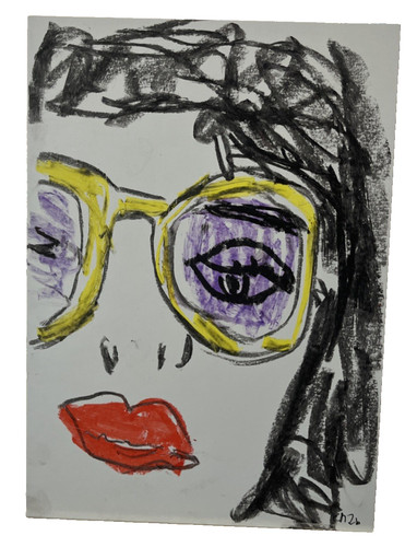 Kubistische frau portrait - kubistische,