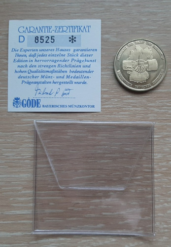 Vergoldete münze von göde - vergoldete,