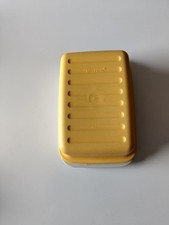 Tupperware Butterdose Butterdose C21 Butterschatz 1840 in gelb-weiß neu