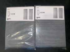 2x2 Ikea HILJA Vorhang Grau