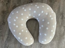 Stillkissen Baby Kind Kuschel Lagerungskissen Beige/Weiß