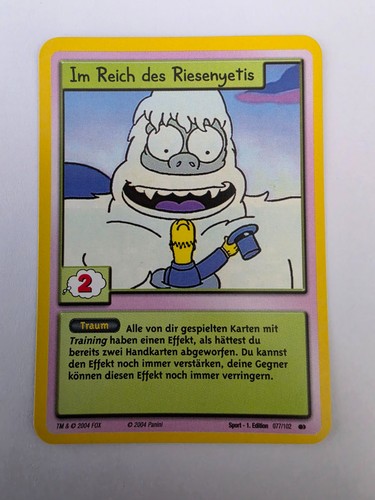 Simpsons sammelkartenspiel tcg - simpsons,