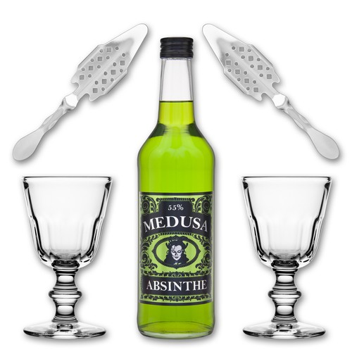 Medusa absinth green 2x - medusa, +