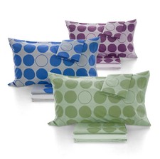 Gabel Bubbles Bettwäsche Doppelbett komplett Zweisitzerbett reine Baumwolle 100%