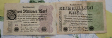 2x Geldschein 1Mio 2Mio Mark