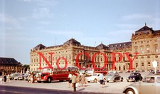 Agfacolor Farbdia Mercedes O 3500 Oldtimer Omnibus Nachkrieg Kfz Würzbg.Residenz