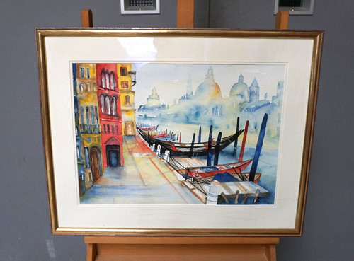 Aquarell gemälde venedig - aquarell,