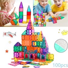 Magnetische Bausteine 100 Tle Magnetspielzeug Magnete Bauklötze Baukasten Kinder