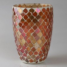 Windlicht mit Mosaikmuster