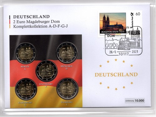 Numisbrief mit 00 - mit, 5x