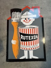 Rutexon altes Blechschild aus
