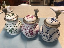 Porzellanmanufaktur Royal Tettau Bierkrüge Mit Zinn Deckel Alt Tettau Anno 1800 