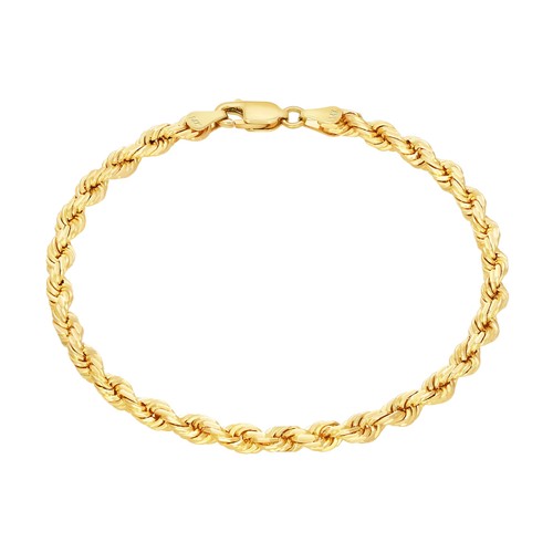 14k gelbgold 4mm diamantiert - 14k,