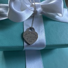 Tiffany & Co Return to Tiffany Herz Anhänger - mit 18" Tiffany 925 Silber Kette