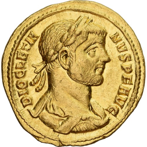 Diocletian aureus 284 - diocletian,, aureus,