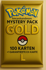 Pokémon Mystery Pack GOLD – 100 Karten - mit garantierter Überraschung