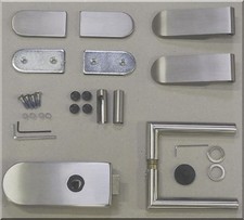 Glastür Beschlag Set Studio