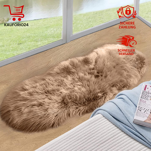 Kunstfell teppich beige - teppich,