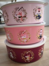 Tupperware Set Winterrunde Quadro Schüsseln Weihnachten pink rosa Plätzchendosen