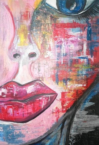 Abstrakte malerei kunst acryl - abstrakte,