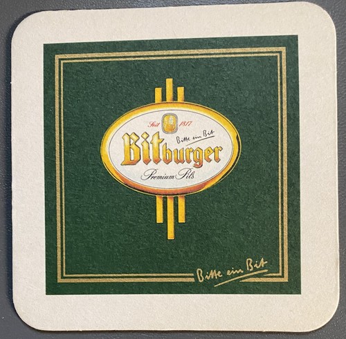 Bitburger pils bierdeckel - bitburger,