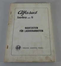 Repair set-up times paint Alfa