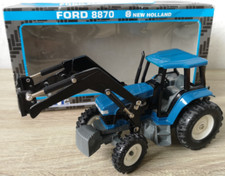 ERTL 317 Ford 8870 New Holland Traktor ohne Schaufel 1:32 OVP no Weise Toys Siku