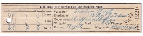Wiegeschein wiegekarte - wiegeschein, /