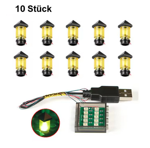10x klemmbaustein usb led - klemmbaustein,