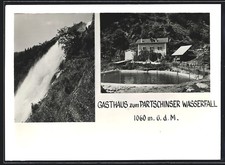 Ansichtskarte Partschins, Gasthaus zum Partschinser Wasserfall 