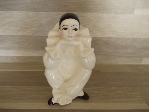 Pierrot keramik puppe figur - puppe,