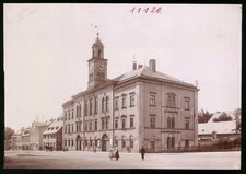 Ansicht Geyer / Erzg., Straßenpartie am Rathaus 
