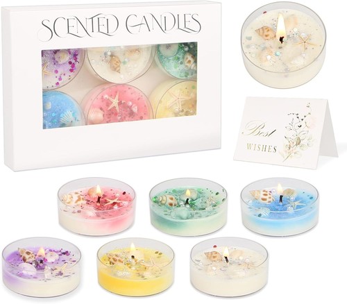 Duftkerzen set zylindrisch - set, 6x