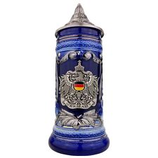 Bierkrug mit Deckel Deutschland Steinkrug Klassisches Bierseidel mit Spitzdeckel