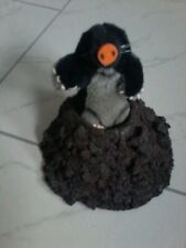 Alter Maulwurf (wohl Steiff um 1970) mit Maulwurfshaufen (Handarbeit) Gebraucht