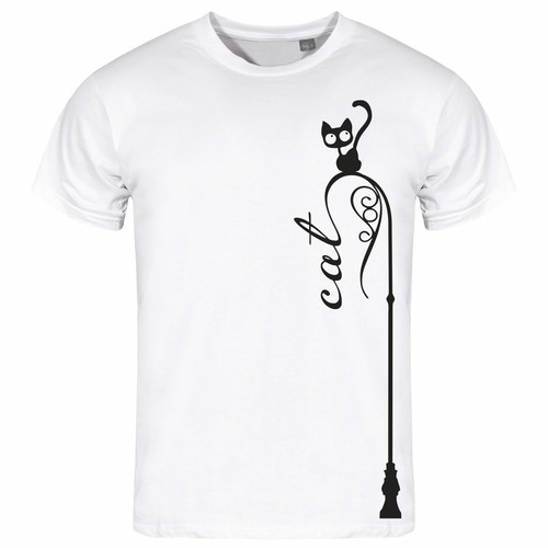 Herren shirt katze - t-shirt, auf
