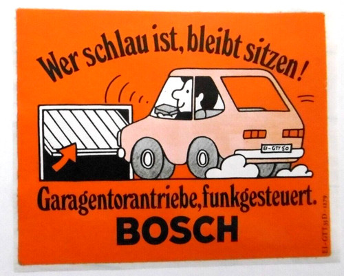 Werbe aufkleber bosch funk - werbe-aufkleber,