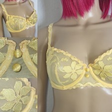 Simone Perele, Flower, 14J330 216, Bügel BH, Tüll, 70 75 80 B/C, Gelb Damen neu