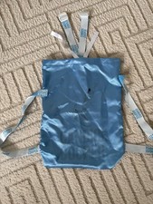 CANDICE COOPER Schuhbeutel / Rucksack hellblau/weiß