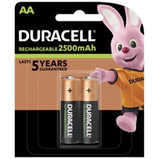 kQ Duracell Akku Recharge Ultra Mignon AA HR6 NiMH 1.2V 2500 mAh 2er Blister