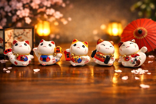 5er set kleine maneki - kleine, neko